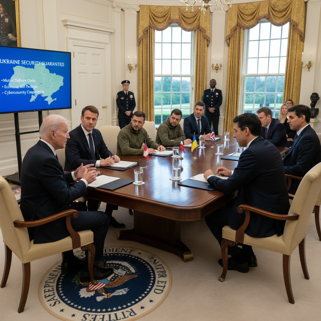 Zelenskyy: U.S. Must Lead in Security Guarantees for Ukraine